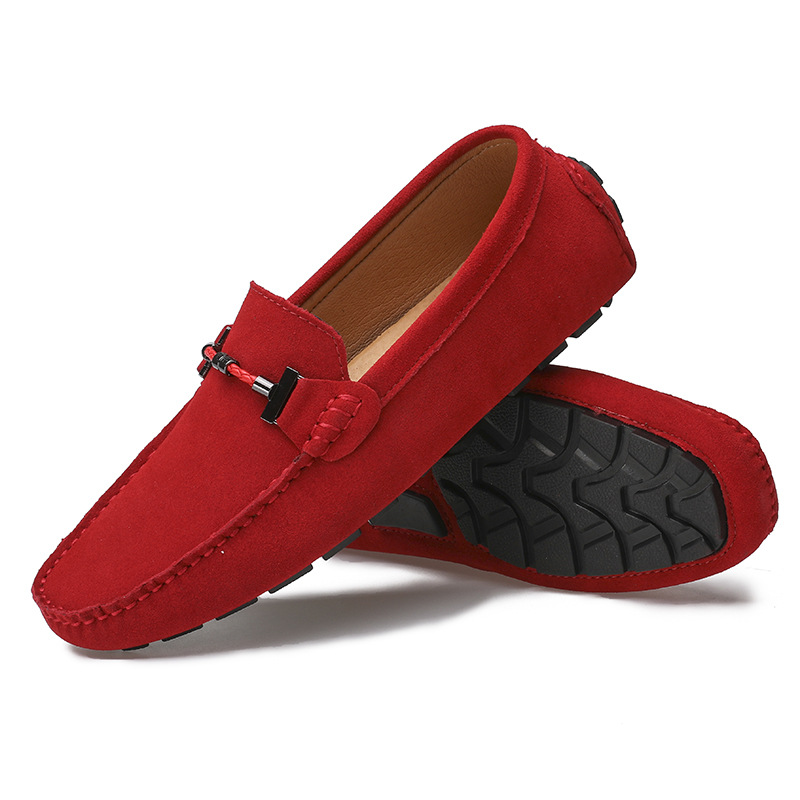 Men's Handmade Leather Comfortable Non-Slip Plus Size Casual Shoes (Wide Foot Plus Size)