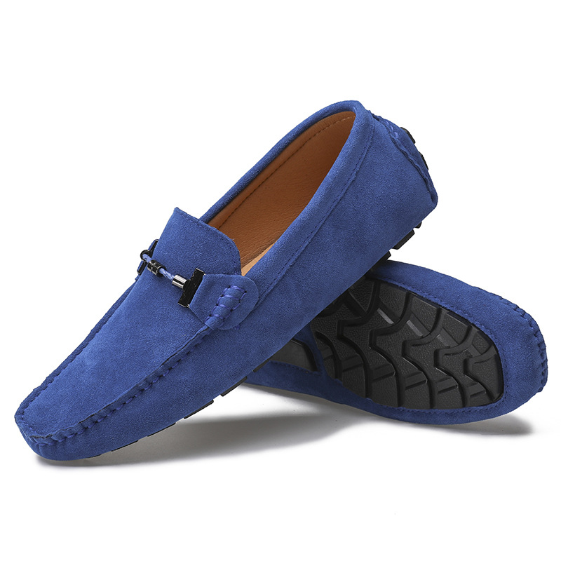 Men's Handmade Leather Comfortable Non-Slip Plus Size Casual Shoes (Wide Foot Plus Size)
