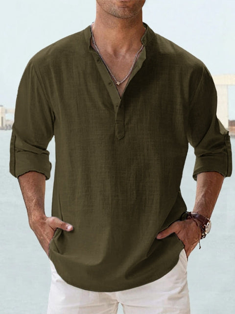 Milo I Modern Linen Shirt for Men
