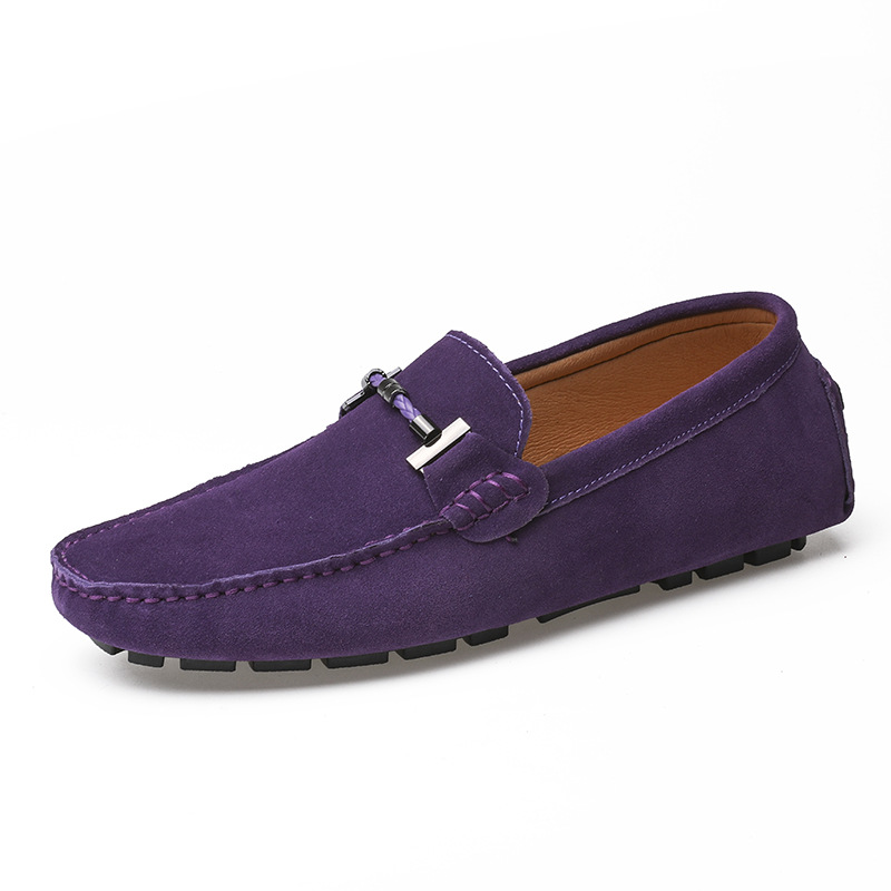 Men's Handmade Leather Comfortable Non-Slip Plus Size Casual Shoes (Wide Foot Plus Size)
