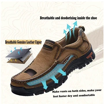 Men's casual loafers-Full-grain cowhide