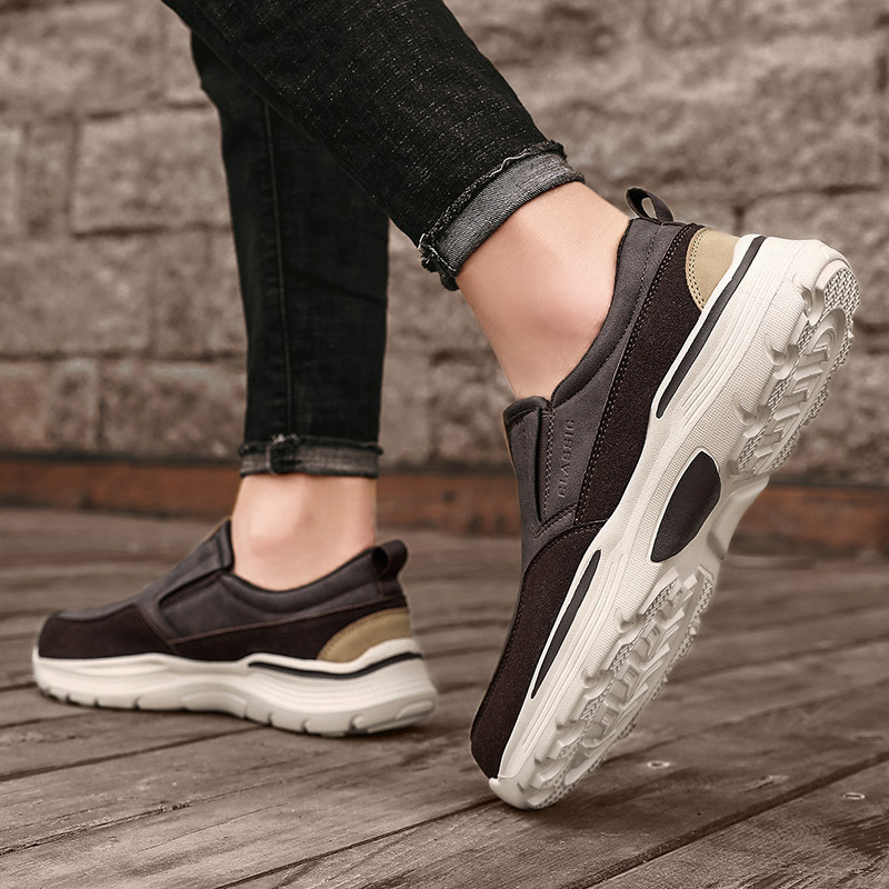 Men's Casual Comfort Slip On Platform Orthopedic Loafers