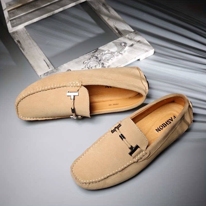 Men's Handmade Leather Comfortable Non-Slip Plus Size Casual Shoes (Wide Foot Plus Size)