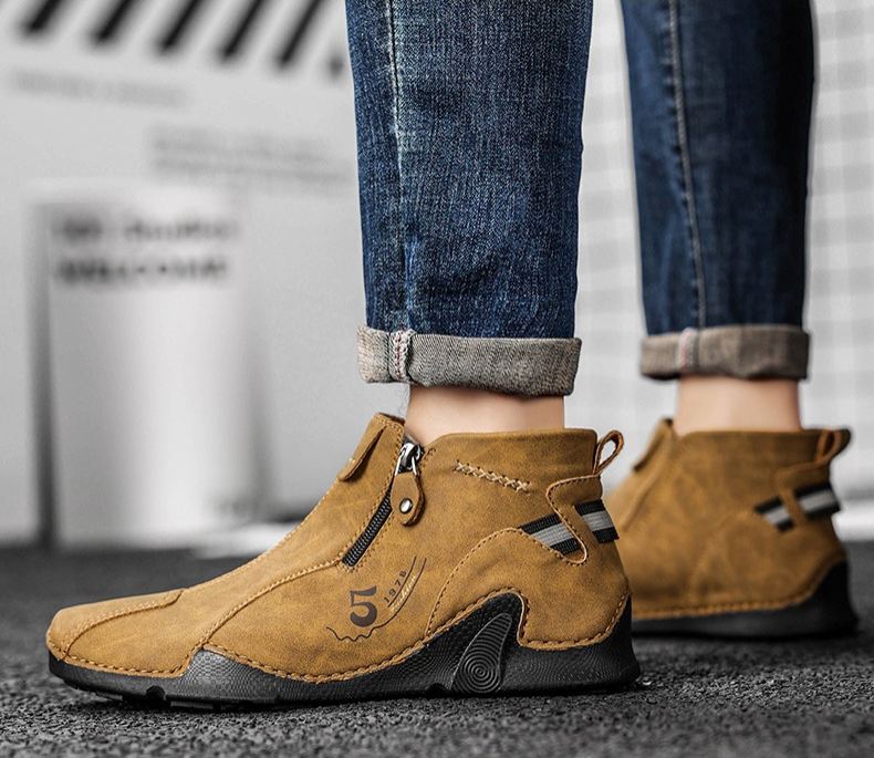 ⏰Last Day 70% OFF🔥High-Quality Men’s Hand-Stitched Genuine Leather Shoes – Ergonomic, Arch Support, Waterproof, Non-Slip, Orthopedic