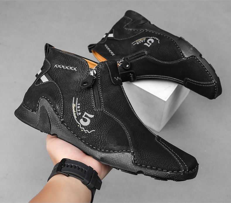 ⏰Last Day 70% OFF🔥High-Quality Men’s Hand-Stitched Genuine Leather Shoes – Ergonomic, Arch Support, Waterproof, Non-Slip, Orthopedic
