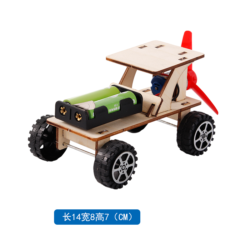 Wind Car - 3D Wooden Puzzle Kit by makenfun