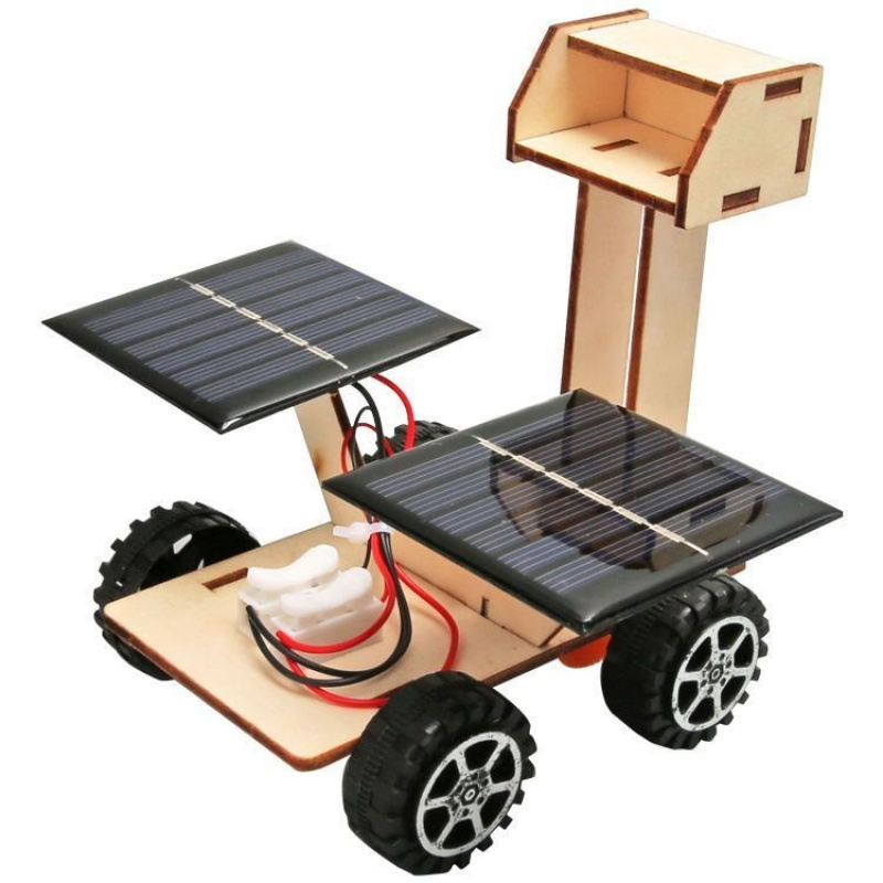 Solar Moon Exploration Rover - 3D Wooden Puzzle Kit by makenfun