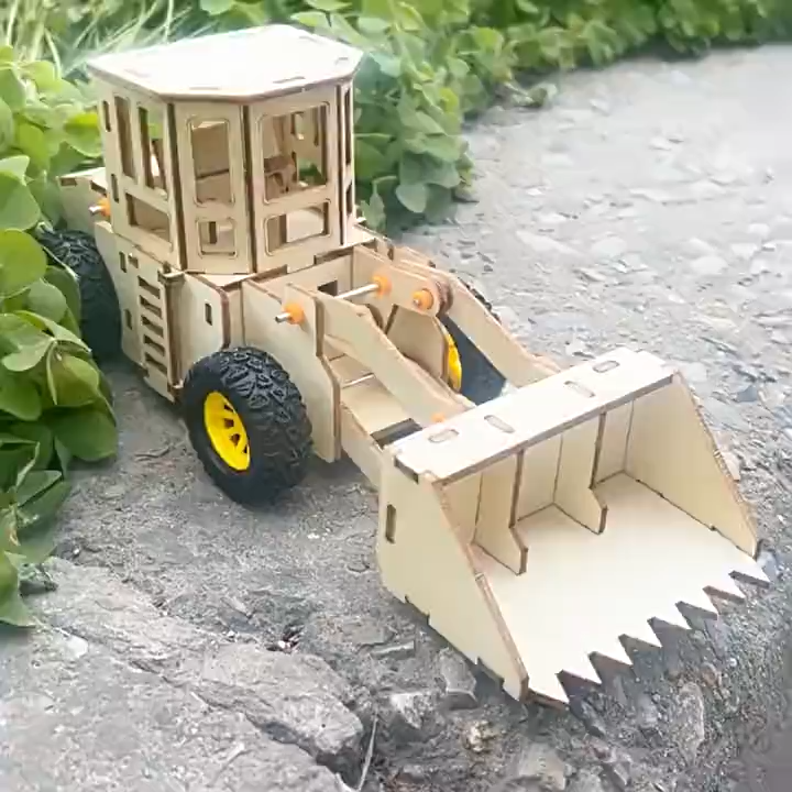 DIY Handcraft Bulldozer