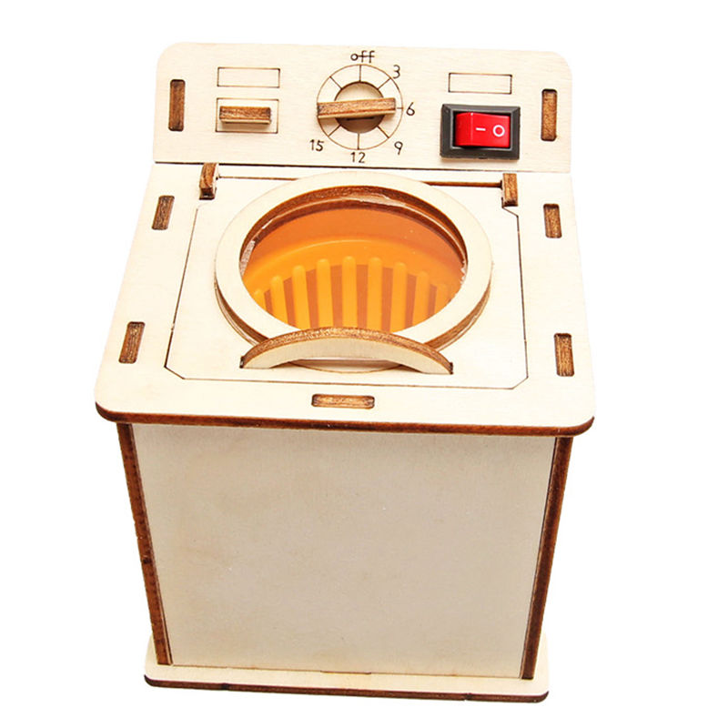 Washing Machine Drum DIY - 3D Wooden Puzzle Kit by makenfun