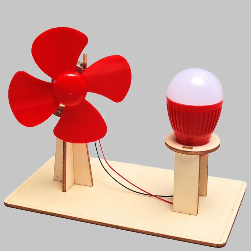 DIY Wind Power Generation - 3D Wooden Puzzle Kit by makenfun