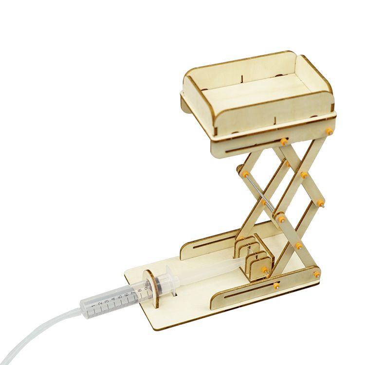 DIY Wooden Hydraulic Lift Platform - 3D Wooden Puzzle Kit by makenfun