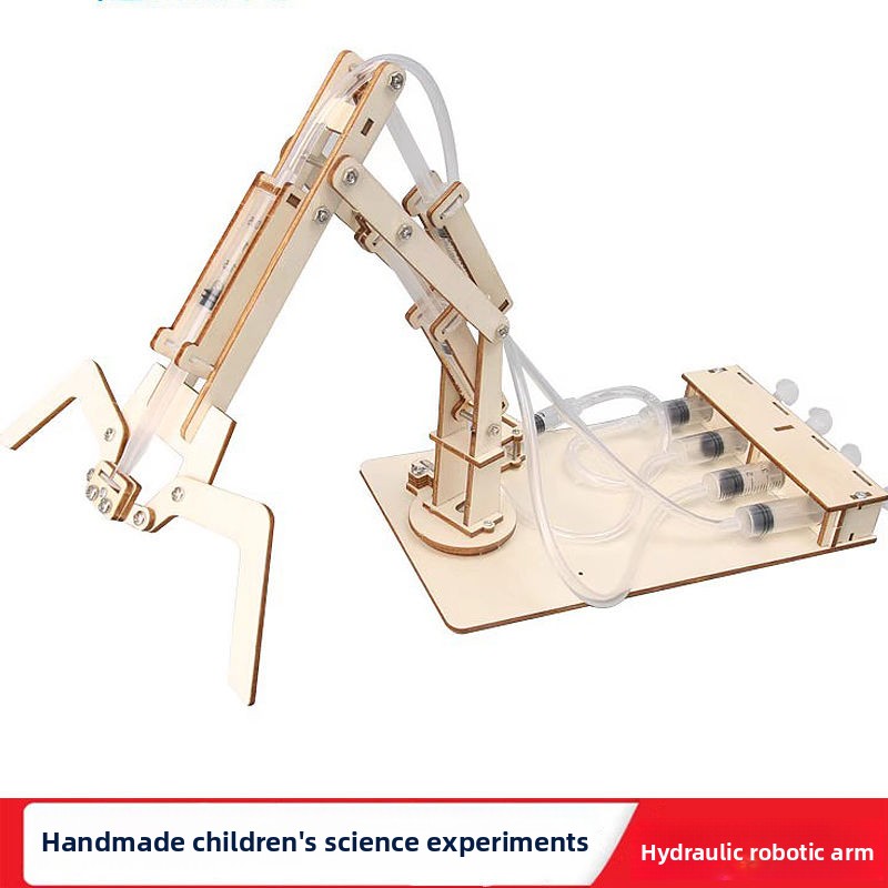 Hydraulic Mechanical Arm DIY - 3D Wooden Puzzle Kit by makenfun