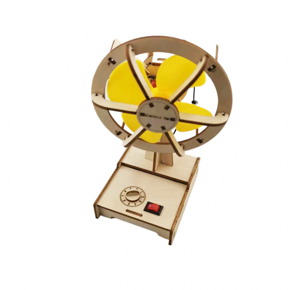 DIY Wooden Fan - 3D Wooden Puzzle Kit by makenfun