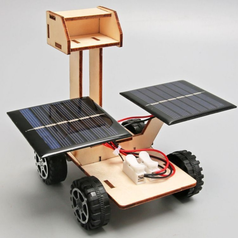 Solar Moon Exploration Rover - 3D Wooden Puzzle Kit by makenfun