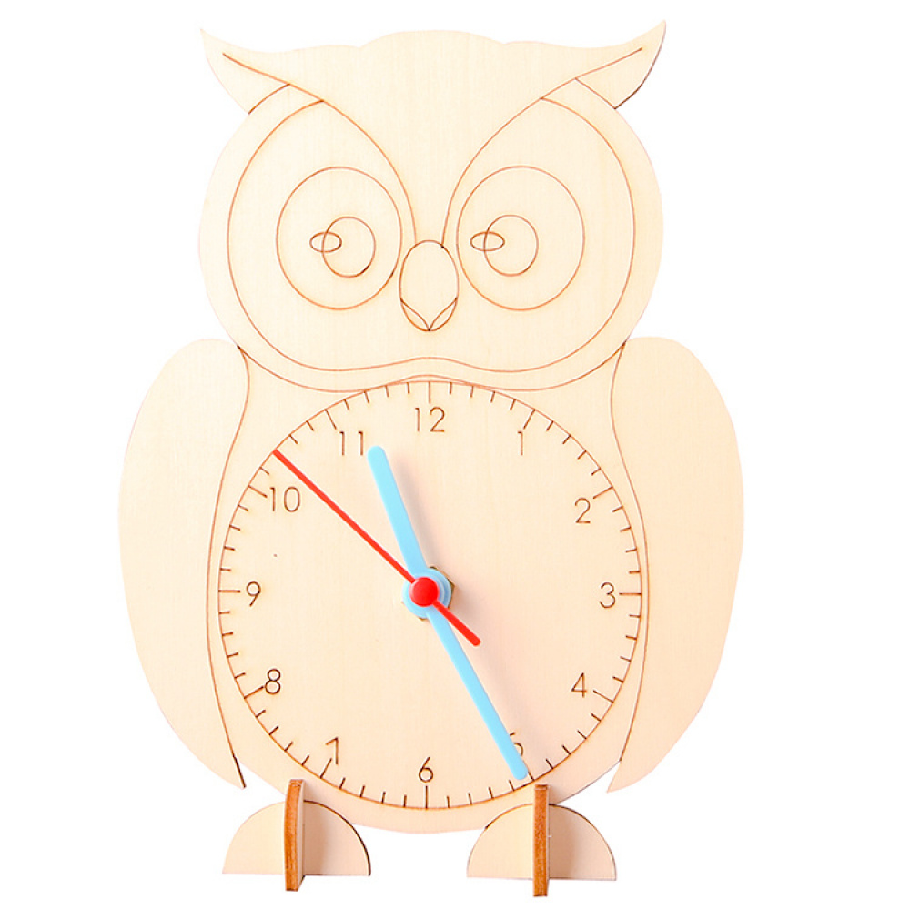 DIY Homemade Clock - 3D Wooden Puzzle Kit by makenfun