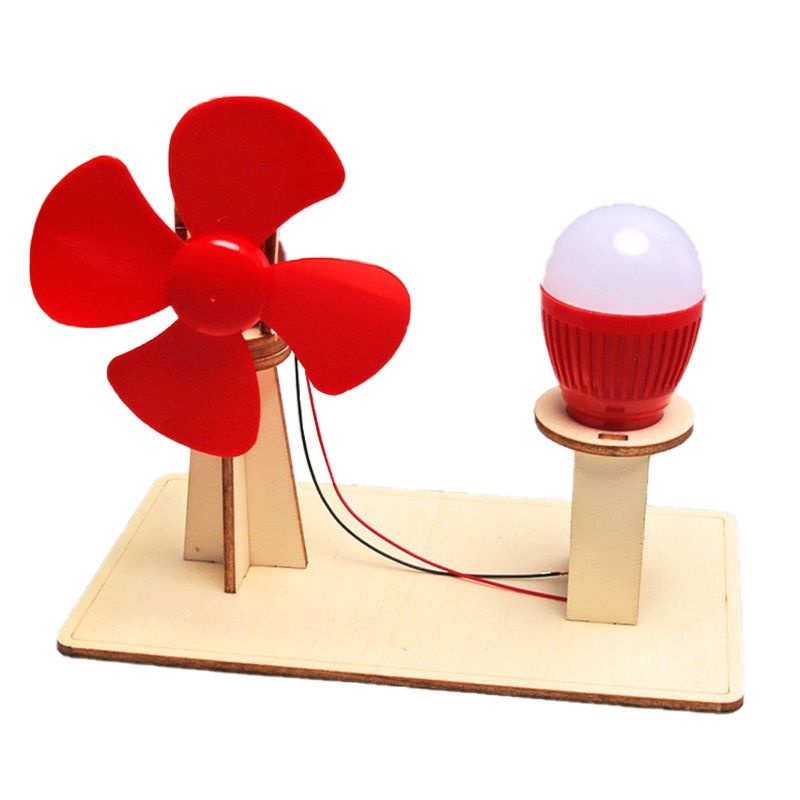 DIY Wind Power Generation - 3D Wooden Puzzle Kit by makenfun