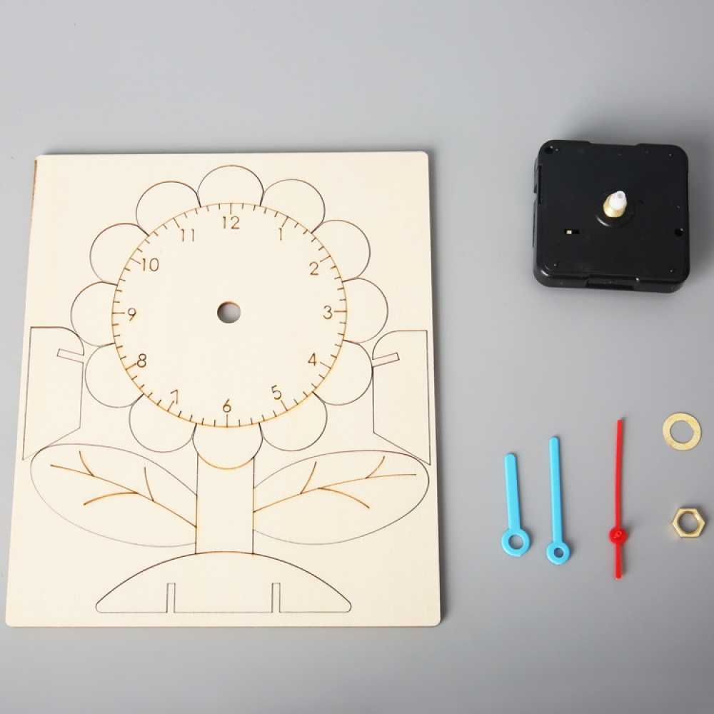 DIY Homemade Clock - 3D Wooden Puzzle Kit by makenfun