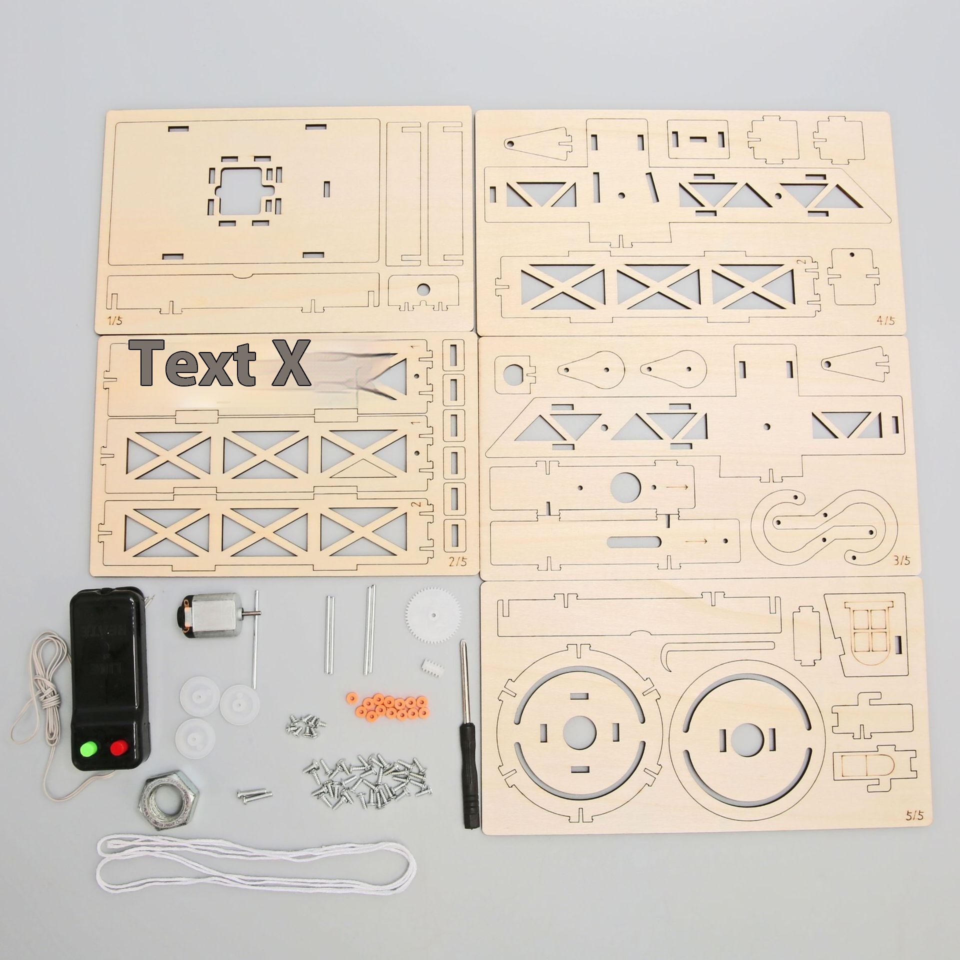 Crane - 3D Wooden Puzzle Kit by makenfun