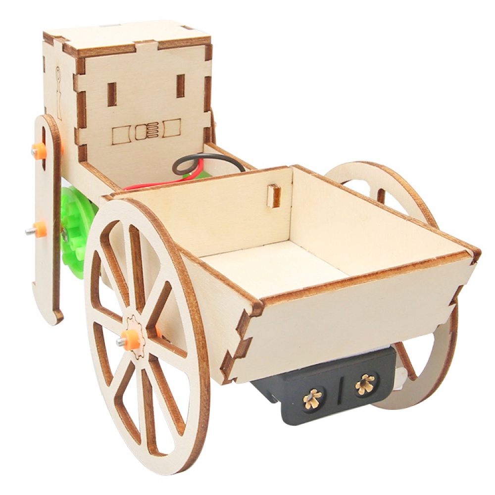 Robot Push-Pull Cart DIY - 3D Wooden Puzzle Kit by makenfun