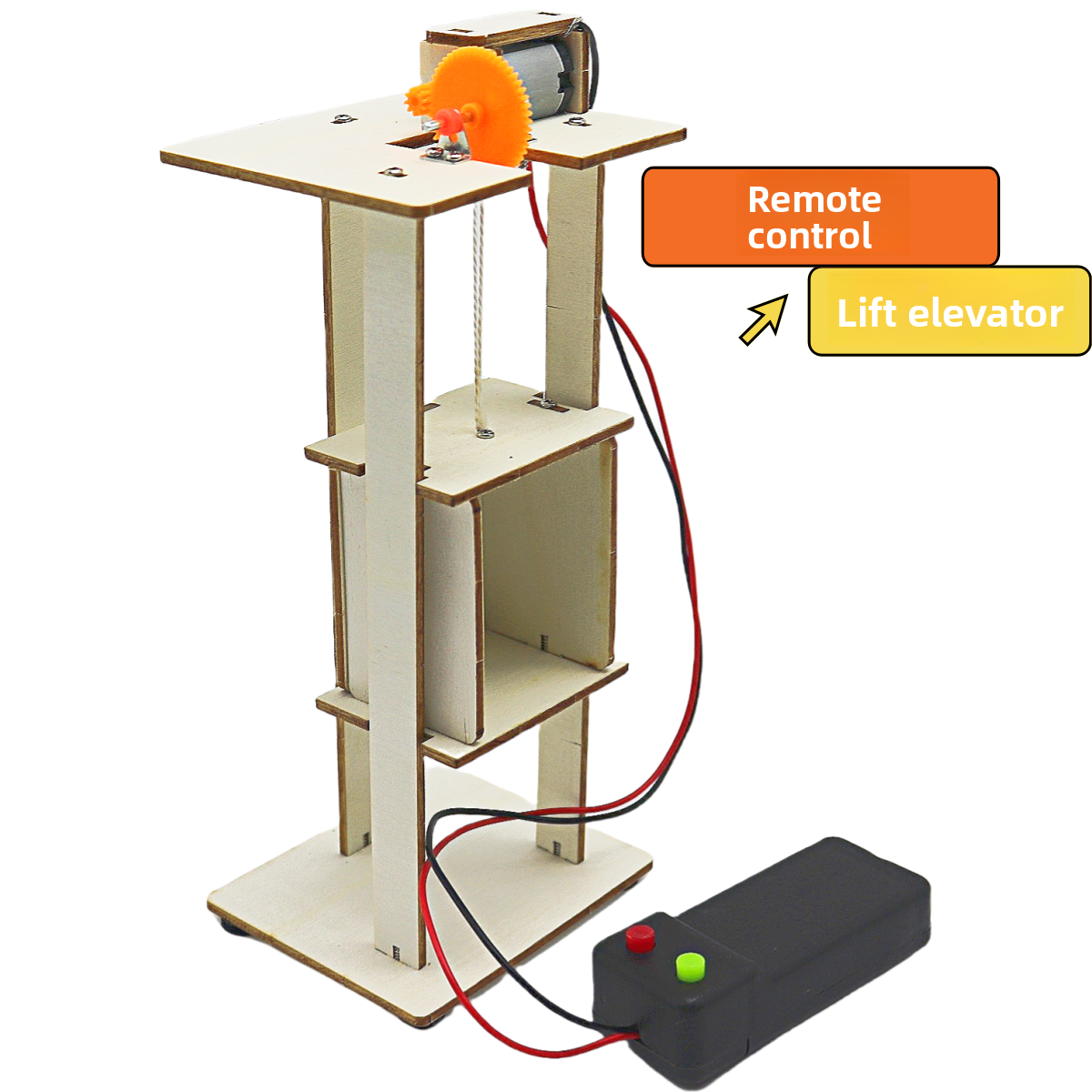 DIY Elevator Lift - 3D Wooden Puzzle Kit by makenfun