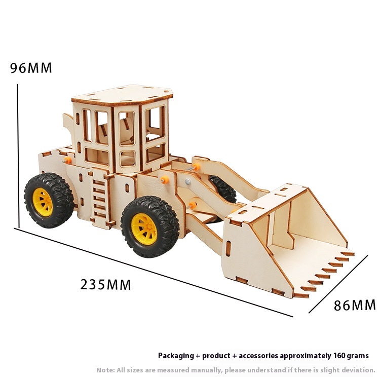 DIY Handcraft Bulldozer - 3D Wooden Puzzle Kit by makenfun