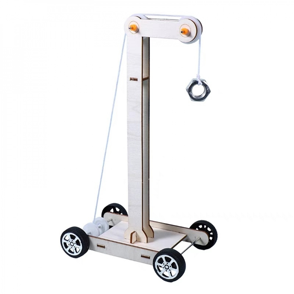 Gravity Potential Energy Car - 3D Wooden Puzzle Kit by makenfun