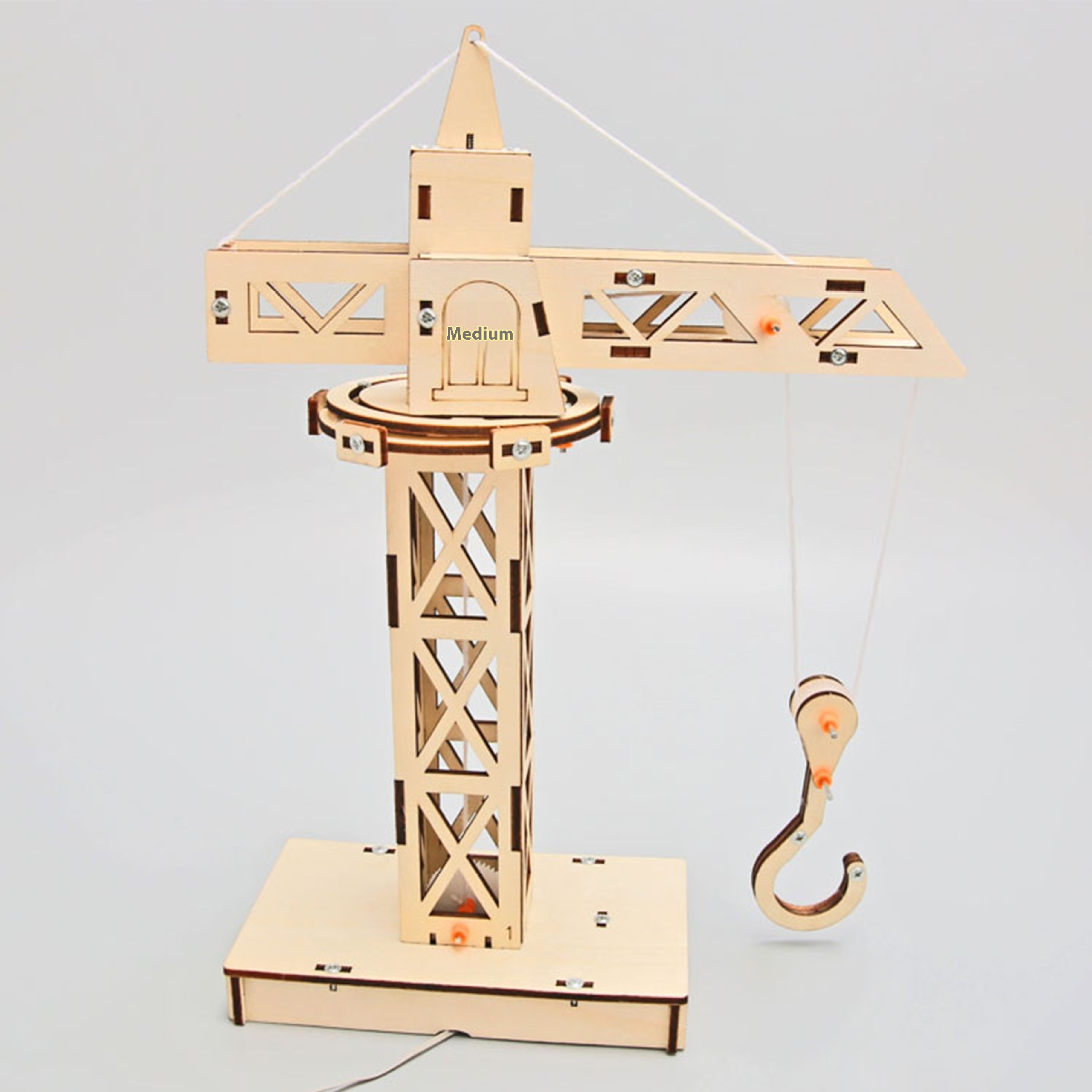 Crane - 3D Wooden Puzzle Kit by makenfun