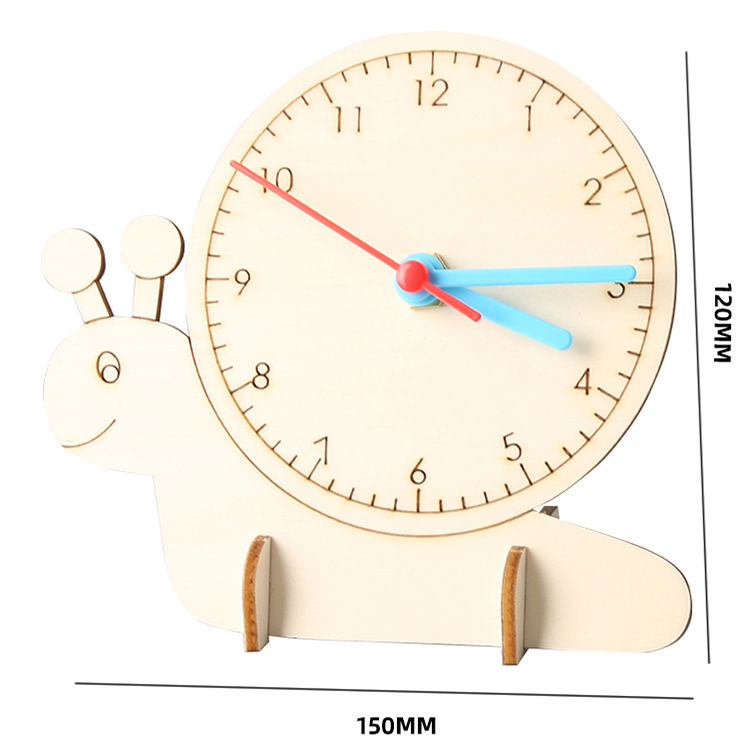 DIY Homemade Clock - 3D Wooden Puzzle Kit by makenfun