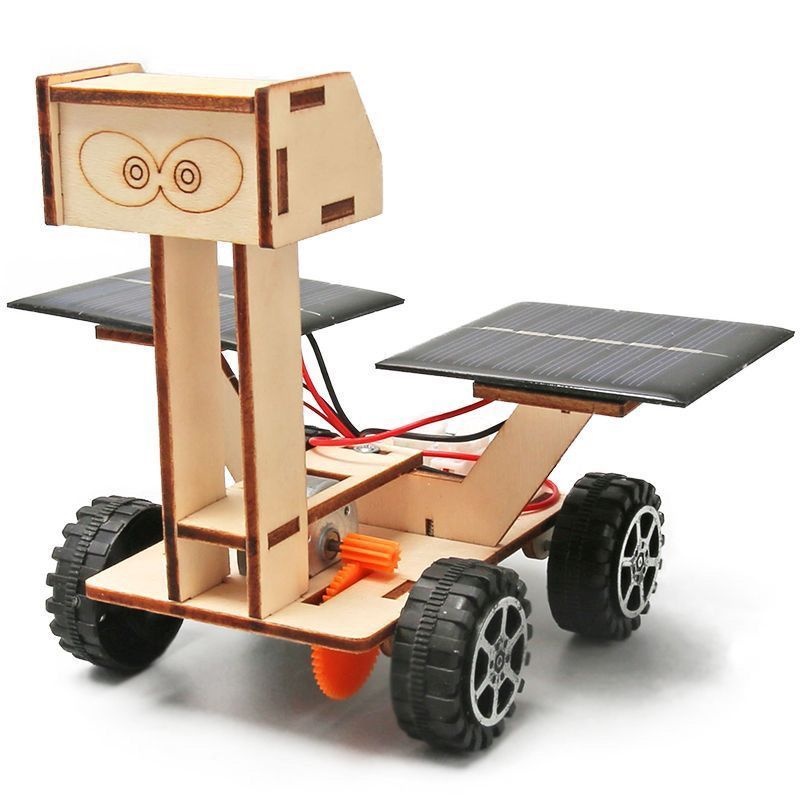 Solar Moon Exploration Rover - 3D Wooden Puzzle Kit by makenfun