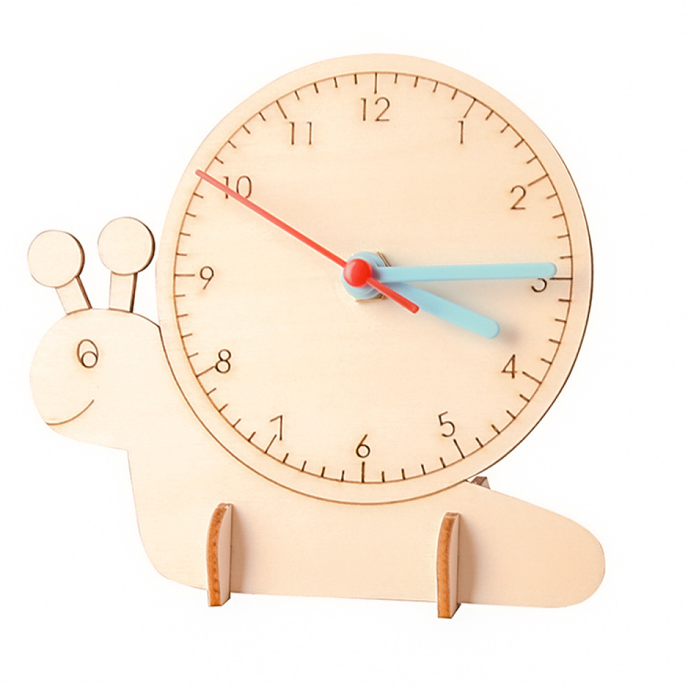 DIY Homemade Clock - 3D Wooden Puzzle Kit by makenfun