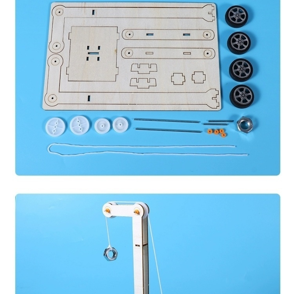 Gravity Potential Energy Car - 3D Wooden Puzzle Kit by makenfun