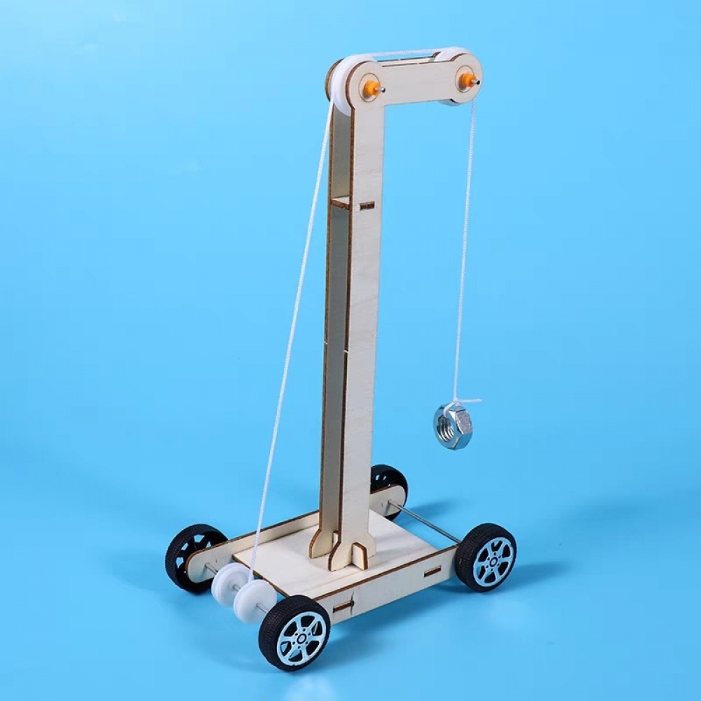 Gravity Potential Energy Car - 3D Wooden Puzzle Kit by makenfun