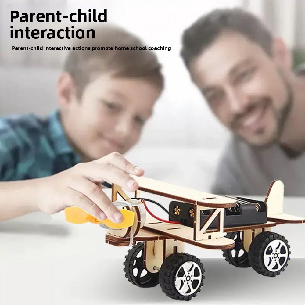Children's Taxiing Aircraft DIY - 3D Wooden Puzzle Kit by makenfun