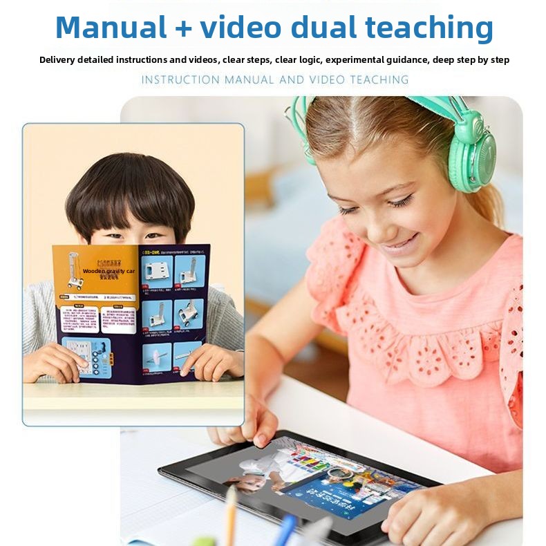 Wind Car - 3D Wooden Puzzle Kit by makenfun