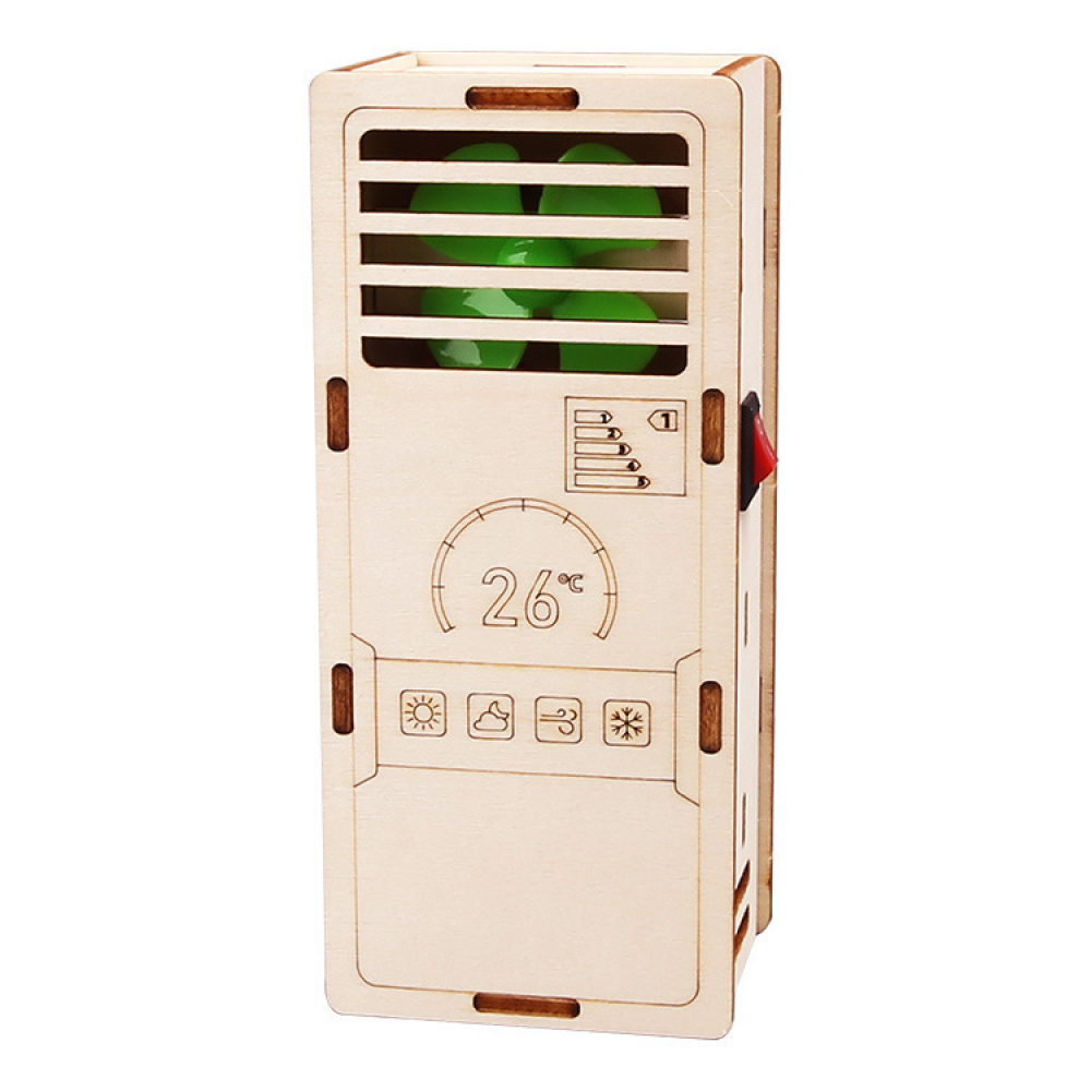 DIY Air Conditioner Miniature Creation - 3D Wooden Puzzle Kit by makenfun
