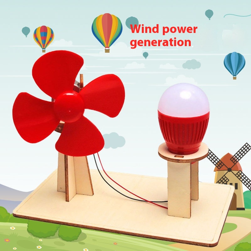 DIY Wind Power Generation - 3D Wooden Puzzle Kit by makenfun