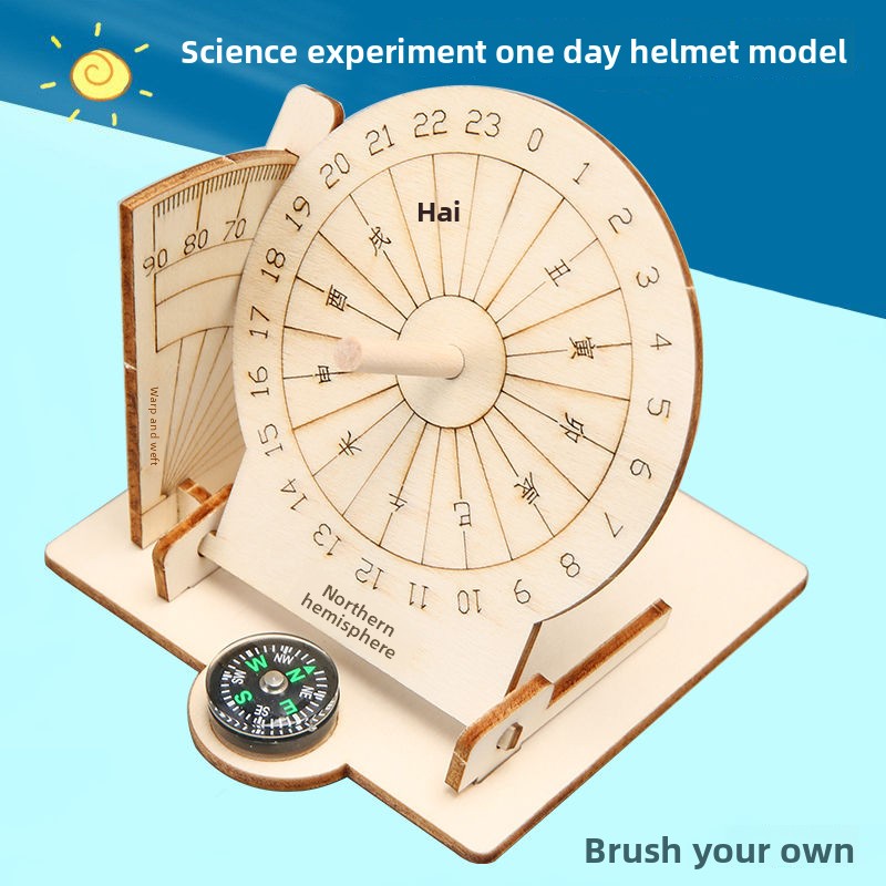 DIY Ancient Timepiece Clock - 3D Wooden Puzzle Kit by makenfun