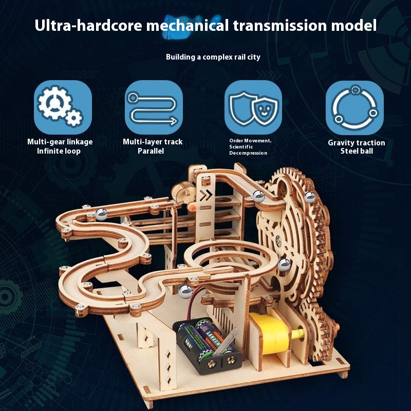 DIY Track Ball - 3D Wooden Puzzle Kit by makenfun
