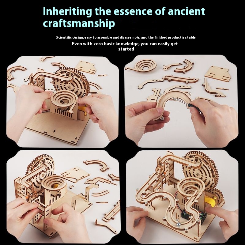 DIY Track Ball - 3D Wooden Puzzle Kit by makenfun