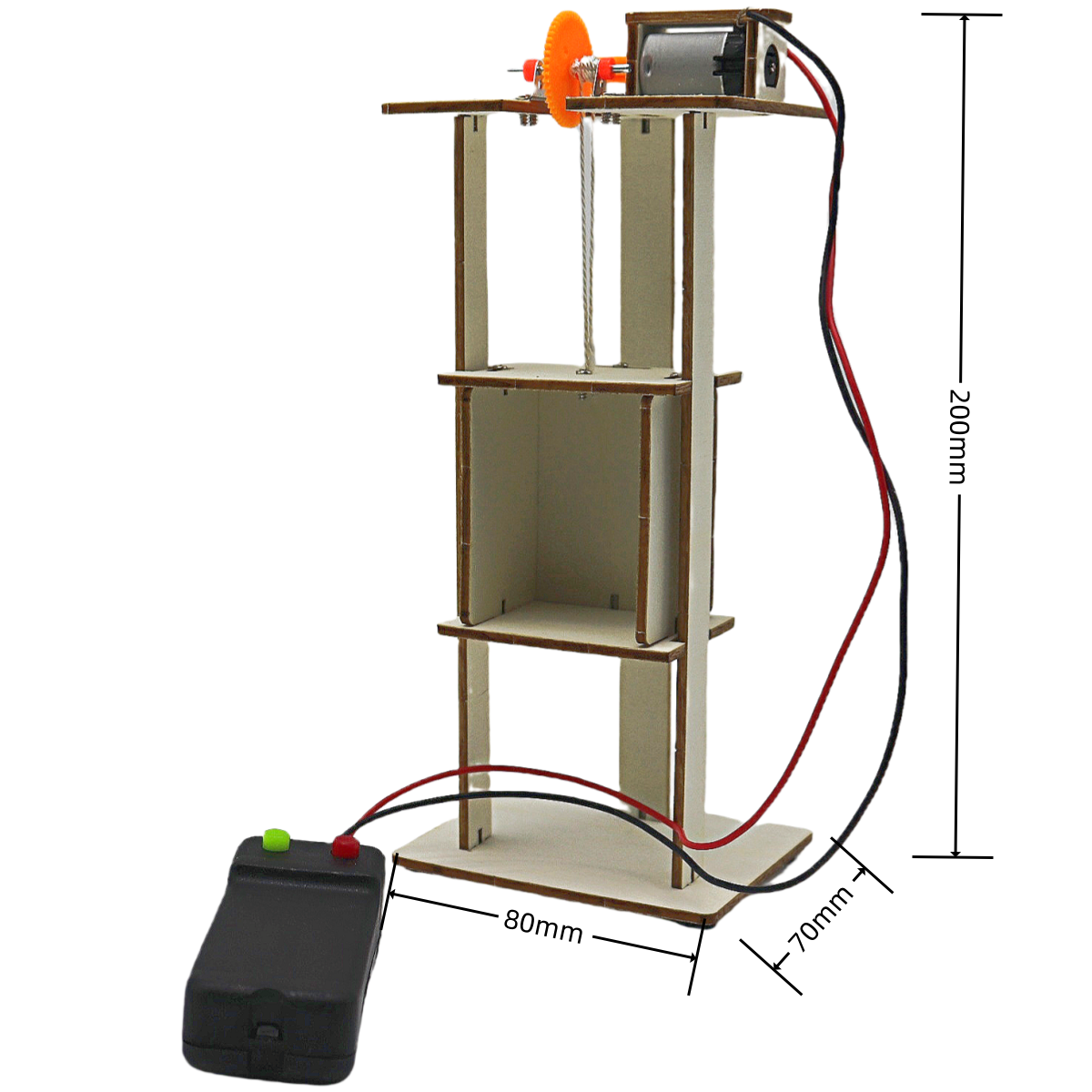 DIY Elevator Lift - 3D Wooden Puzzle Kit by makenfun