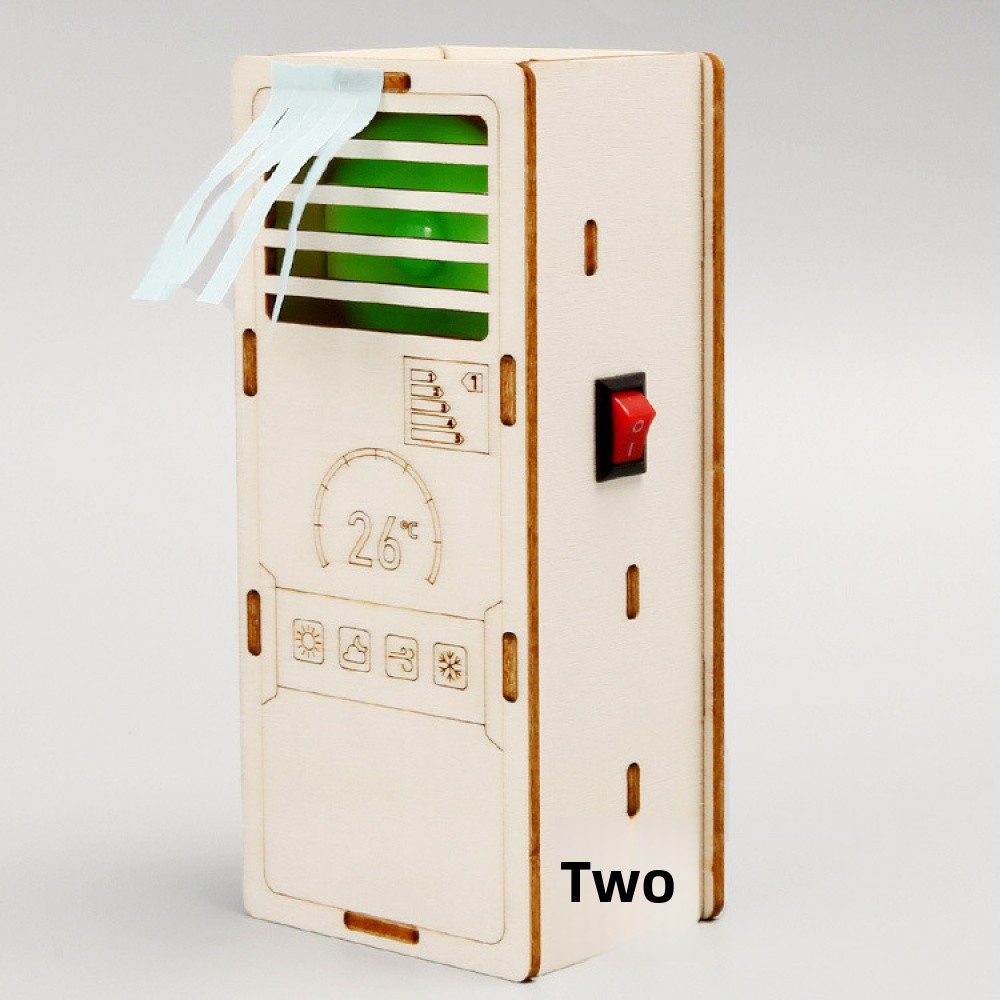 DIY Air Conditioner Miniature Creation - 3D Wooden Puzzle Kit by makenfun