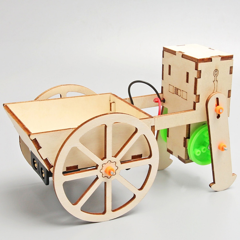 Robot Push-Pull Cart DIY - 3D Wooden Puzzle Kit by makenfun