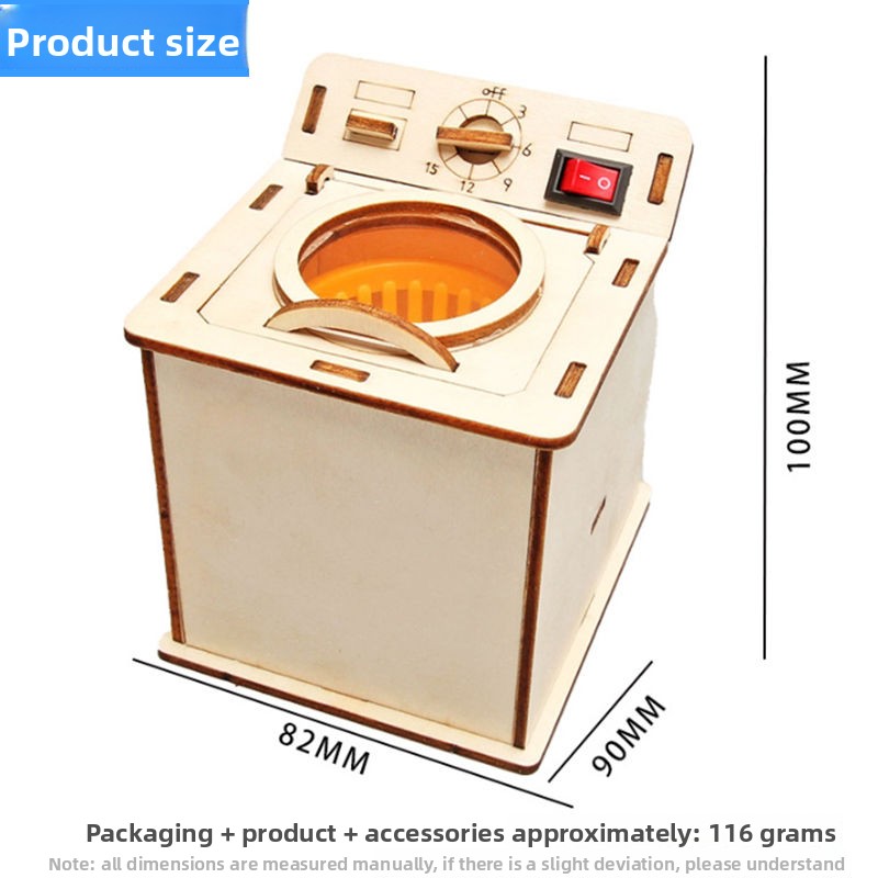 Washing Machine Drum DIY - 3D Wooden Puzzle Kit by makenfun