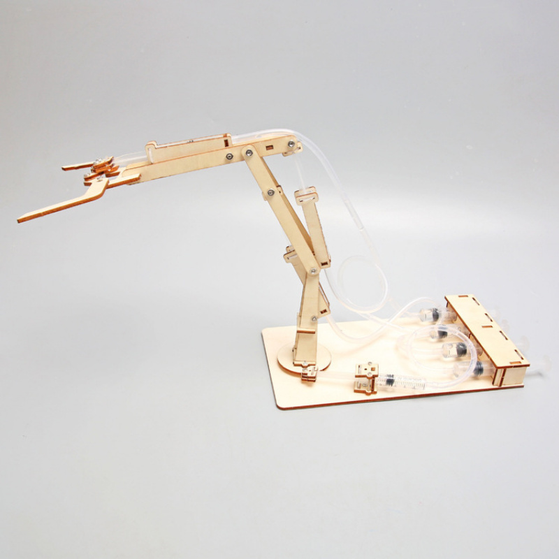 Hydraulic Mechanical Arm DIY - 3D Wooden Puzzle Kit by makenfun