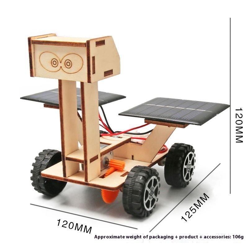 Solar Moon Exploration Rover - 3D Wooden Puzzle Kit by makenfun