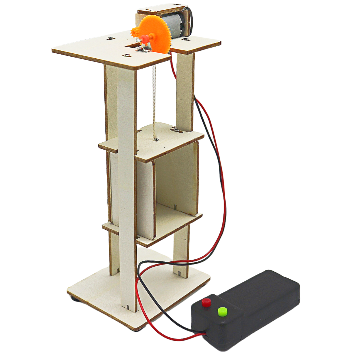 DIY Elevator Lift - 3D Wooden Puzzle Kit by makenfun