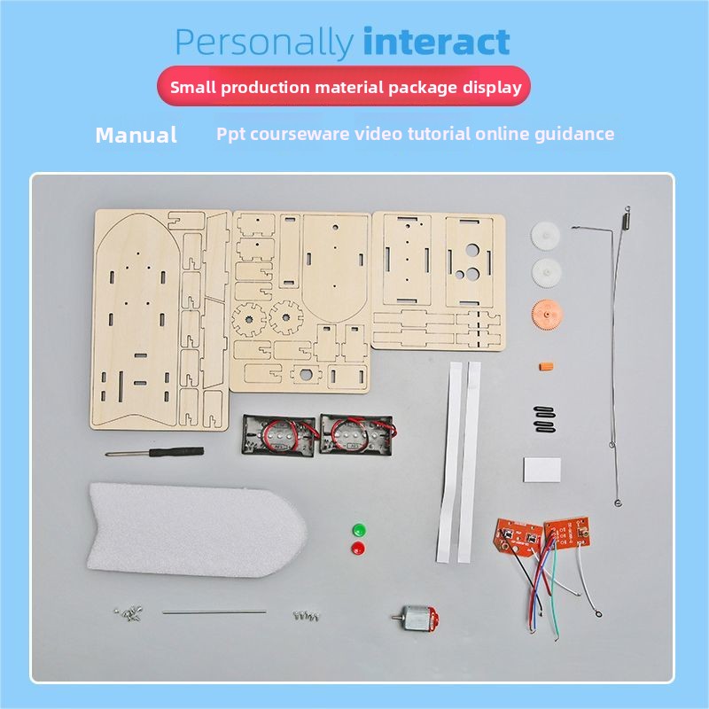 DIY Remote Control Paddle Boat - 3D Wooden Puzzle Kit by makenfun