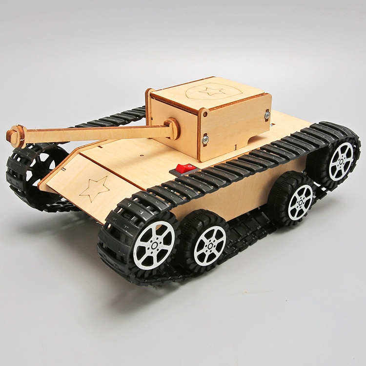 DIY Electric Tank - 3D Wooden Puzzle Kit by makenfun