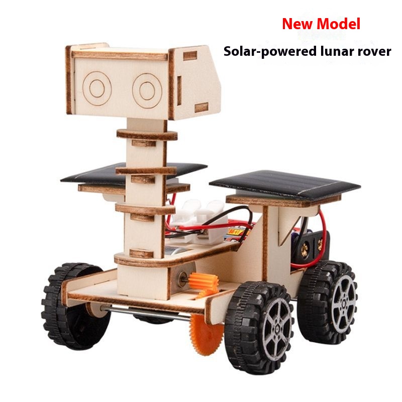 Solar Moon Exploration Rover - 3D Wooden Puzzle Kit by makenfun