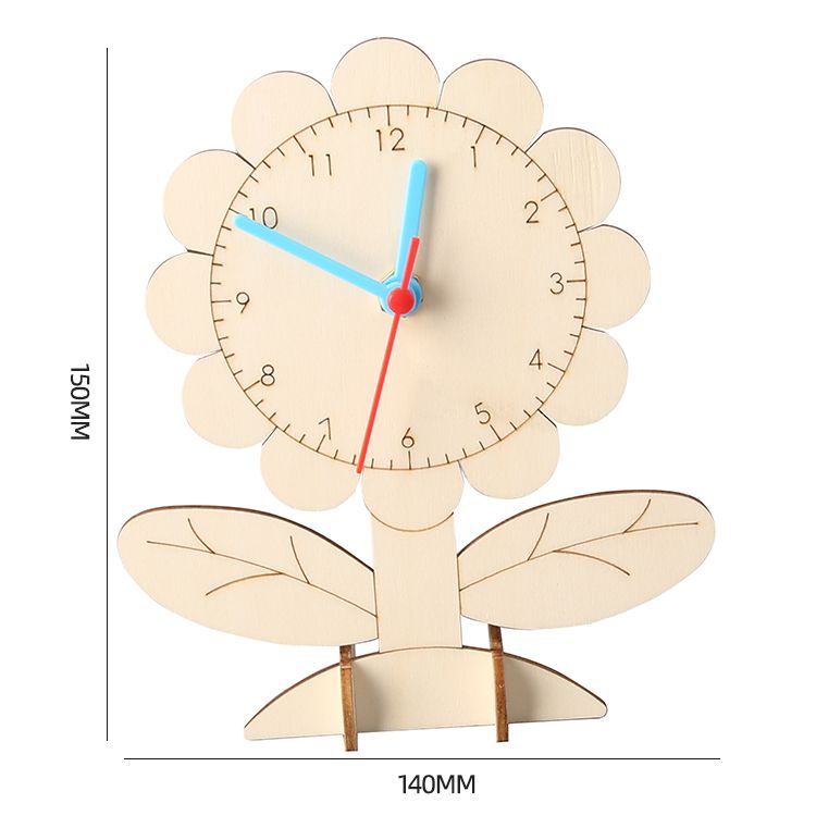 DIY Homemade Clock - 3D Wooden Puzzle Kit by makenfun